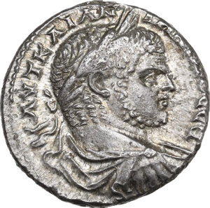 obverse: Caracalla (198-217).. BI Tetradrachm. Tyre mint, Phoenicia, c. 213-215 AD