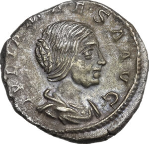 obverse: Julia Maesa (died 225 AD).. AR Denarius, 218-222