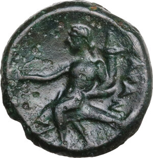 reverse: Southern Apulia, Tarentum. AE 14 mm, c. 275-200 BC