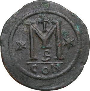 reverse: Anastasius I (491-518).. AE Follis, Constantinople mint, 512-517 AD