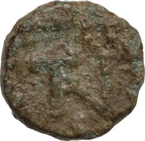 reverse: Justinian I (527-565).. AE Nummus. Rome mint. Struck circa 542