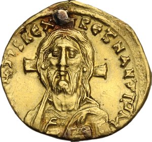 obverse: Justinian II (First Reign, 685-695). AV Solidus. Constantinople mint. Struck 692-695 AD