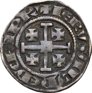 reverse: Cyprus.  Henry II of Lusignan, Second Reign (1310-1324). AR Gros