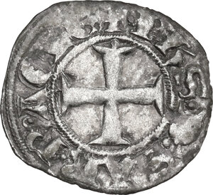 obverse: Frankish Greece, Achaea.  Philip of Savoy (1301-1306).. BI Denier, Tournois series