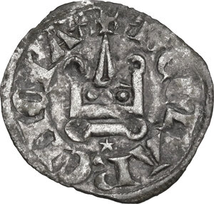 reverse: Frankish Greece, Achaea.  Philip of Savoy (1301-1306).. BI Denier, Tournois series