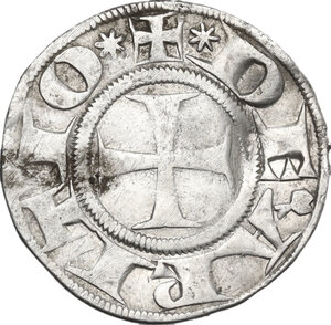 obverse: Arezzo.  Guglielmo degli Ubertini (1267-1289). Grosso agontano da 2 soldi