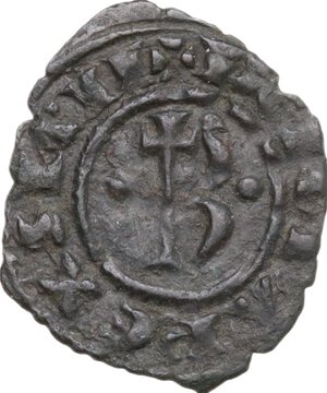 reverse: Brindisi.  Carlo I d Angiò (1266 - 1278). Denaro