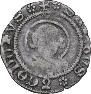 reverse: Chivasso.  Teodoro II Paleologo (1381-1418). Bianchetto