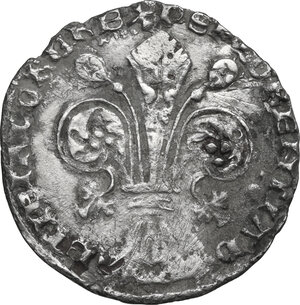 obverse: Firenze.  Repubblica (1189-1532).. Grosso da 5 soldi e 6 denari 1408 II sem., Jacopo di Rainerio Sassolini maestro di zecca