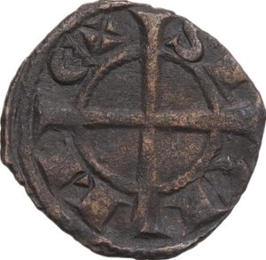 obverse: Manfredonia.  Manfredi (1258-1266). Denaro