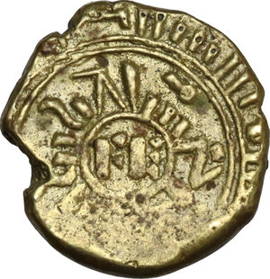 obverse: Messina.  Federico II di Svevia (1197-1250). Multiplo di tarì, falso d epoca