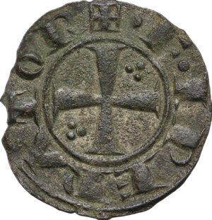 obverse: Messina.  Federico II di Svevia (1197-1250). Denaro, 1225