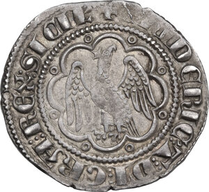 reverse: Messina.  Federico III d Aragona (1296-1337). Pierreale