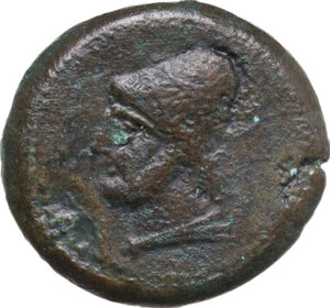 obverse: North-eastern Italy, Ariminum. AE Obol or Quartuncia, c. 268-240 BC