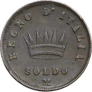 reverse: Milano.  Napoleone Bonaparte (1805-1814).. Soldo 1812 M