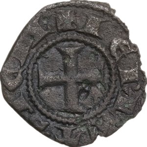 obverse: Napoli.  Carlo II d Angio (1285-1309). Denaro gherardino