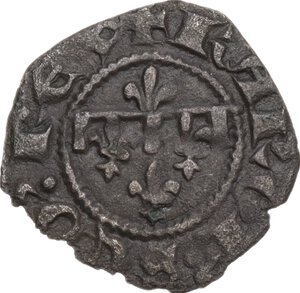 reverse: Napoli.  Carlo II d Angio (1285-1309). Denaro gherardino