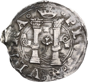 reverse: Napoli.  Carlo V d Asburgo (1516-1556).. Cinquina