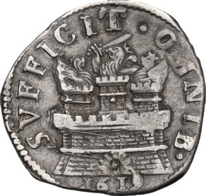 reverse: Napoli.  Filippo III di Spagna (1598-1621).. 15 grani 1619 sigle FC/C dietro e X sotto al busto