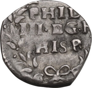 obverse: Napoli.  Filippo III di Spagna (1598-1621).. 3 cinquine, sigle C-FC