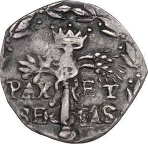 reverse: Napoli.  Filippo III di Spagna (1598-1621).. 3 cinquine, sigle C-FC