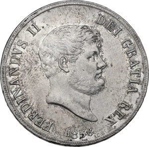obverse: Napoli.  Ferdinando II di Borbone (1830-1859). 120 grana o piastra 1856 (6 più alto)