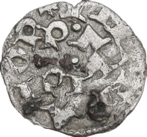 reverse: Pavia.  Federico II di Svevia (1220-1250). Obolo o medaglia