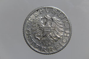 reverse: AUSTRIA 50 GROSCHEN 1947 ALLUMINIO SPL