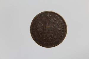 reverse: AUSTRIA FRANZ JOSEPH I 5\10 KREUZER 1858 M CU MB