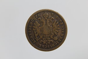 reverse: AUSTRIA FRANZ JOSEPH I KREUZER 1881 CU BB
