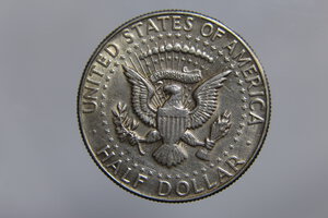 obverse: USA HALF DOLLAR KENNEDY 1968 D AG QSPL