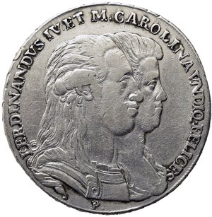 NAPOLI. Ferdinando IV di Borbone (1759-1816). Piastra da 120 grana 1791 SOLI REDVCI. Ag. Magliocca 256 NC. BB/BB+