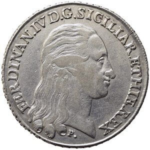 obverse: NAPOLI. Ferdinando IV di Borbone (1759-1816). Piastra da 120 grana 1795. Ag. Magliocca 257. BB+
