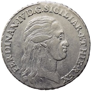 obverse: NAPOLI. Ferdinando IV di Borbone (1759-1816). Piastra da 120 grana 1796. Ag. Magliocca 258. BB+
