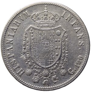 reverse: NAPOLI. Ferdinando I di Borbone (1816-1825). Piastra da 120 grana 1818. Ag. Magliocca 444. qBB