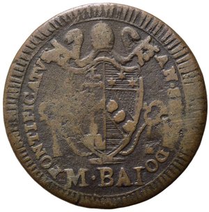 obverse: ROMA. Pio VII (1800-1823) Mezzo baiocco 1802/II (2 tipo) (g. 5,78) Gig. 62a. Cu. MB