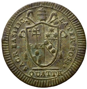 obverse: ROMA. Pio VII (1800-1823) Quattrino 1801/I (1 tipo) (g. 2,32) Gig. 69. Cu. SPL