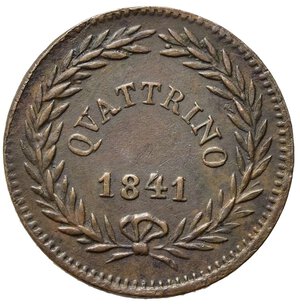 reverse: ROMA. Gregorio XVI (1831-1846) Quattrino 1841/XI. Pag. 296; Mont. 264. SPL