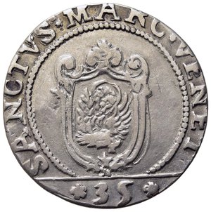 reverse: VENEZIA. Alvise Contarini (1676-1684). Quarto di scudo della croce Sigle PL. AG (5,61 g). Montenegro 1991-1994 Raro. BB