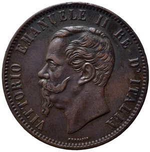 obverse: Vittorio Emanuele II (1861-1878). 10 centesimi 1863 Parigi. Cu. Pag. 540, Gig. 90. BB