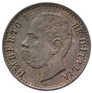 obverse: Umberto I. 1 centesimo 1895 Roma. Cu. qFDC