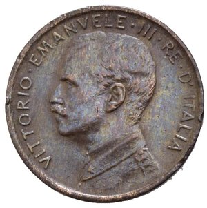 obverse: Vittorio Emanuele III (1900-1943). 1 centesimo 1911 