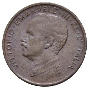 obverse: Vittorio Emanuele III (1900-1943). 1 centesimo 1913 
