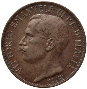 obverse: Vittorio Emanuele III (1900-1943) 10 Centesimi 1911 Roma, 