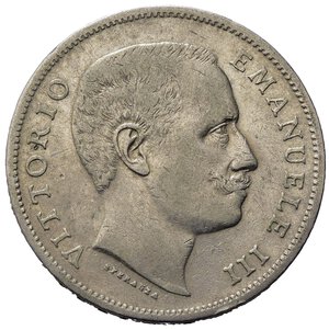 obverse: Vittorio Emanuele III (1900-1943). 1 Lira 1901 