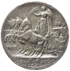 reverse: Vittorio Emanuele III (1900-1943). Lira 1912 