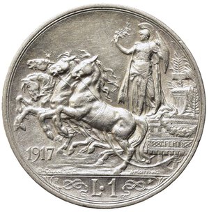 reverse: Vittorio Emanuele III (1900-1943). Lira 1917 