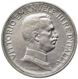 obverse: Vittorio Emanuele III (1900-1943). 2 lire 1914 