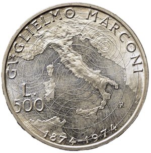 reverse: REPUBBLICA ITALIANA (1946-2001) 500 Lire 1974 