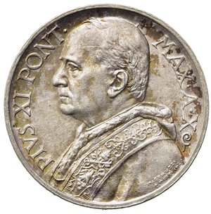 obverse: VATICANO. Pio XI (1929-1938) 5 lire 1931/X 